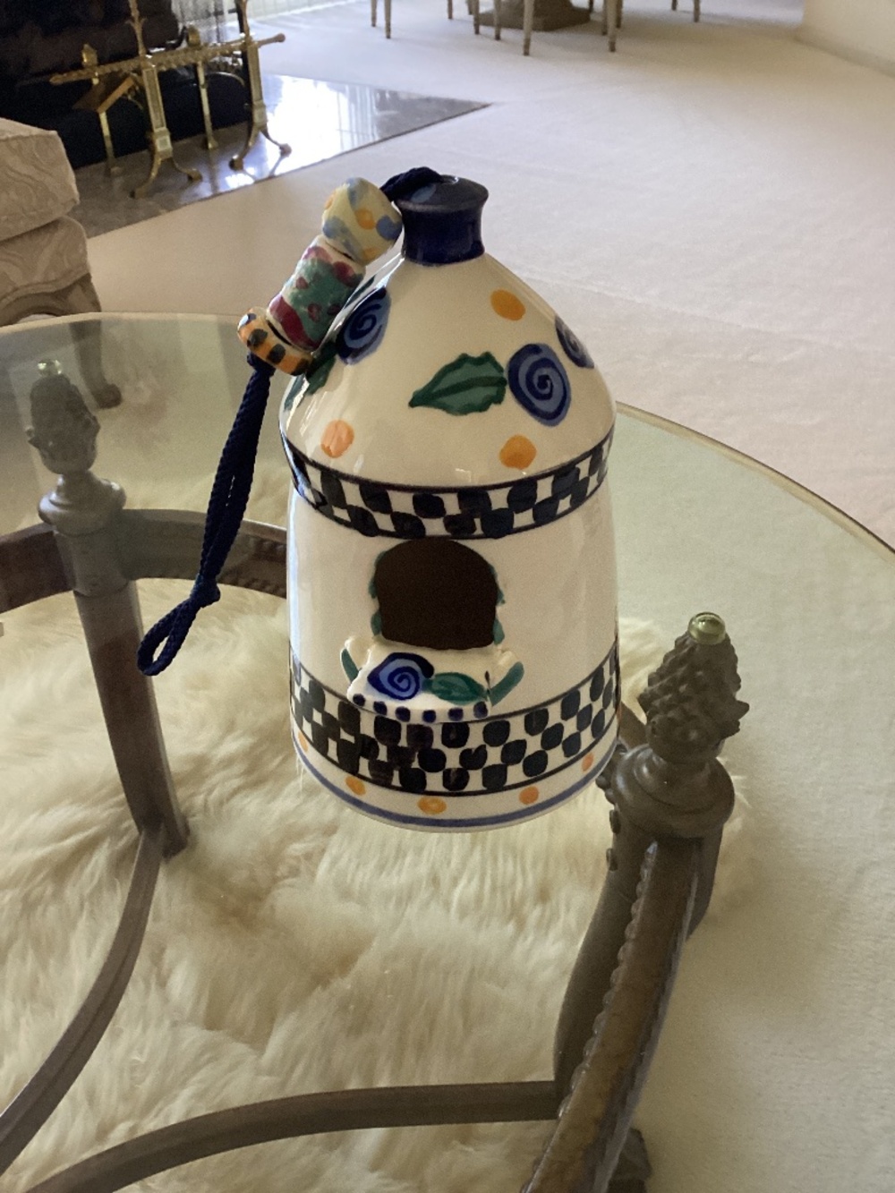 Cutest Handpainted Ceramic Birdhouse